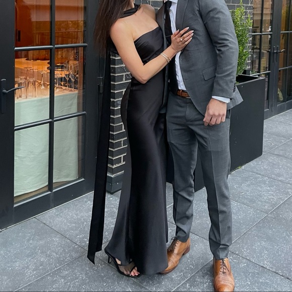 Dana Foley Classic Tube - Black Silk Dress - Picture 4 of 4